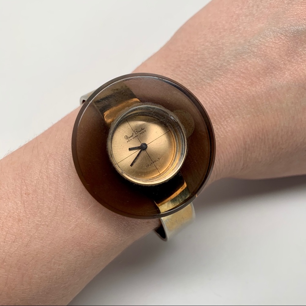 Vintage Marcel Boucher lucite watch